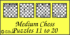 Solve the medium chess puzzles. Train and improve your chess game, strategy and tactics. You can download the medium chess puzzles worksheets in pdf form for print.
