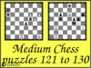 Medium Chess Puzzles 121 to 130