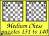 Medium Chess Puzzles 131 to 140
