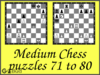 Medium Chess Puzzles 71 to 80