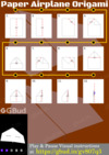 Infograph (Page 1) on instructions of Origami paper airplane