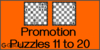 Solve the pawn promotion puzzles 11 to 20 in chess. Train and improve your chess game, strategy and tactics. Pawn can be promoted to either queen, rook, knight or bishop