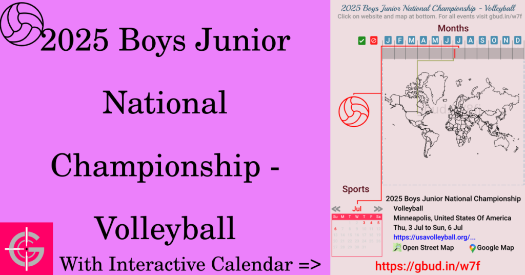 Sport event in 2025, 2025 Boys Junior National Championship - Volleyball