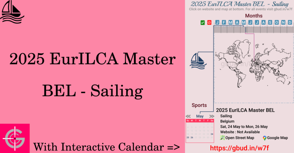 Sport event in 2025, 2025 EurILCA Master BEL - Sailing