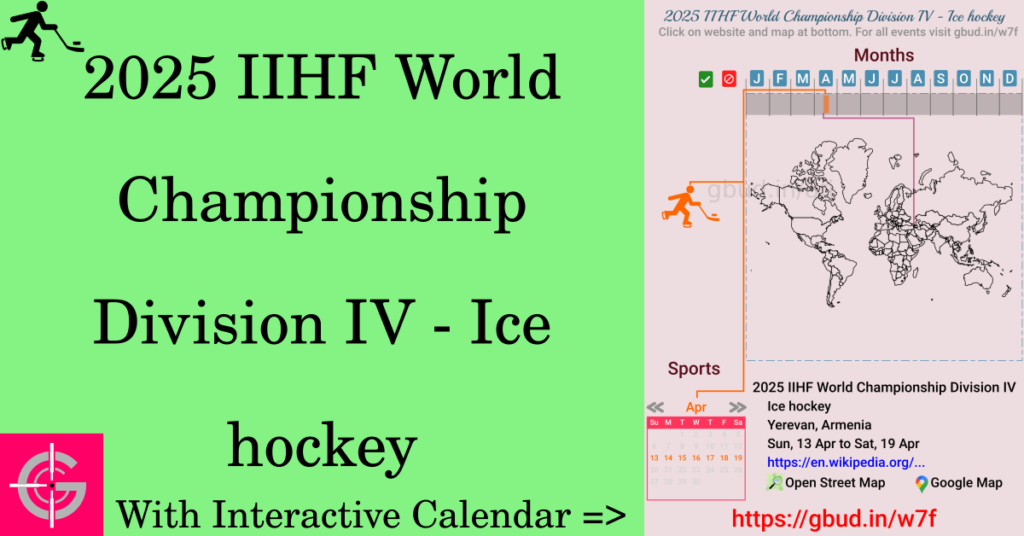 Sport event in 2025, 2025 IIHF World Championship Division IV - Ice hockey