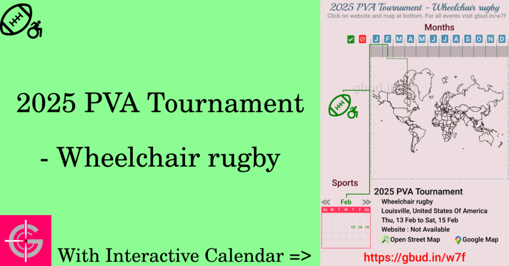 Sport event in 2025, 2025 PVA Tournament - Wheelchair rugby