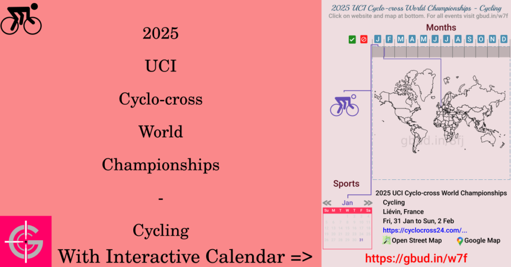 Sport event in 2025, 2025 UCI Cyclo-cross World Championships - Cycling