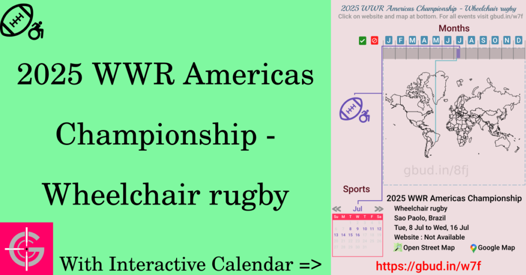 Sport event in 2025, 2025 WWR Americas Championship - Wheelchair rugby