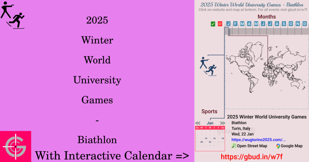 Sport event in 2025, 2025 Winter World University Games - Biathlon