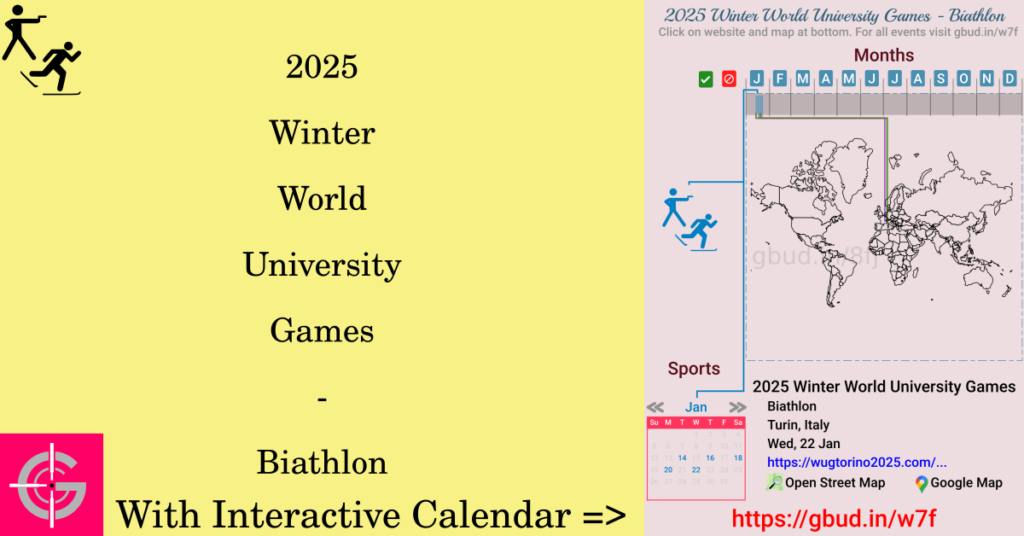 Sport event in 2025, 2025 Winter World University Games - Biathlon