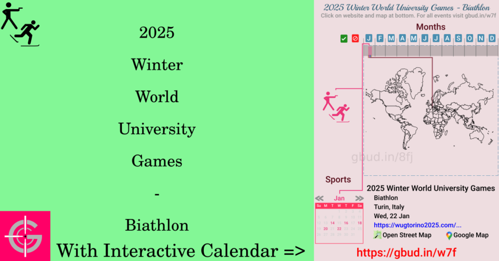 Sport event in 2025, 2025 Winter World University Games - Biathlon