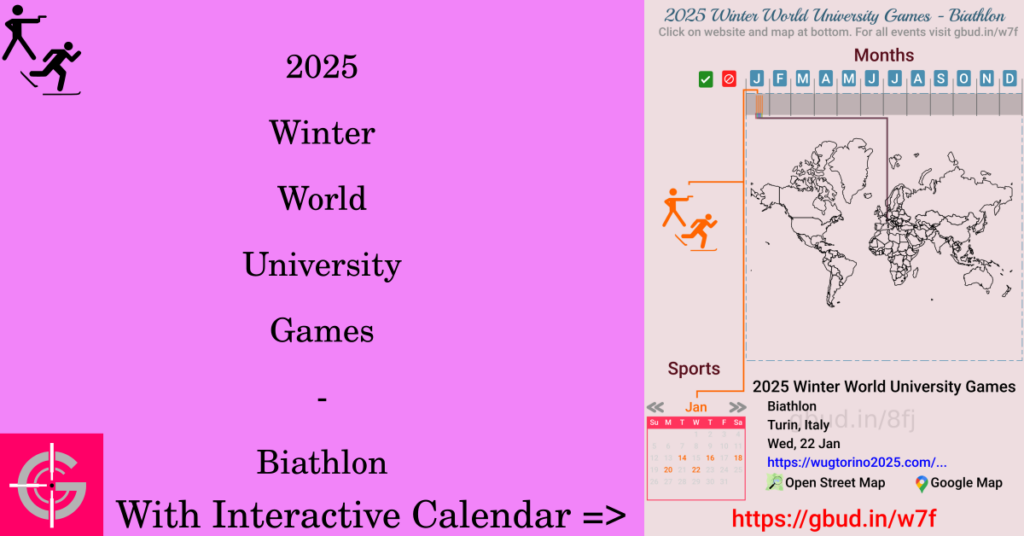 Sport event in 2025, 2025 Winter World University Games - Biathlon