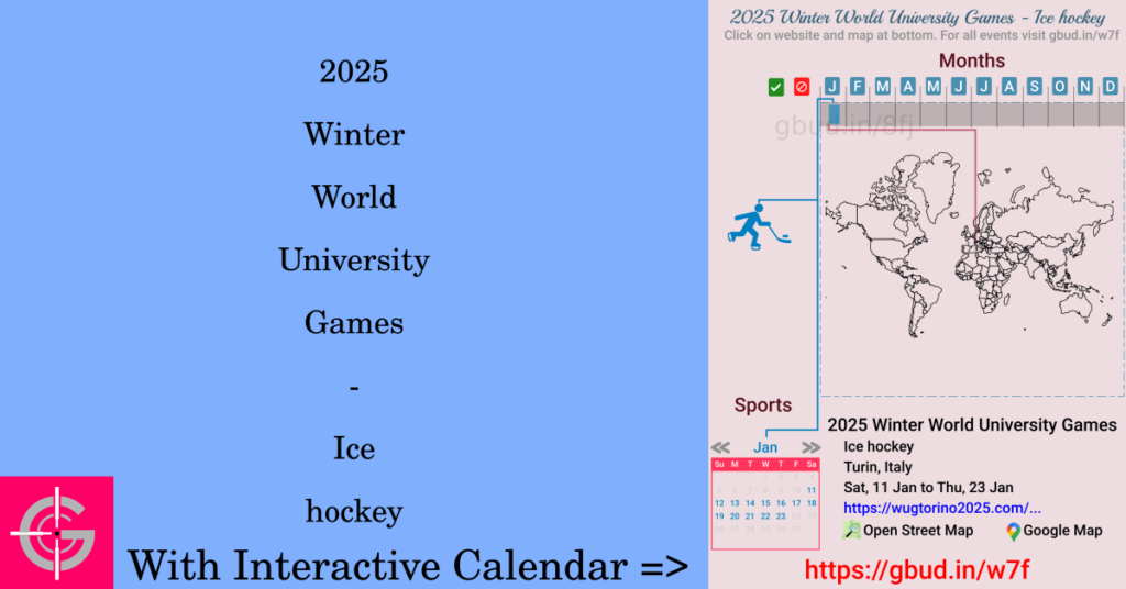 Sport event in 2025, 2025 Winter World University Games - Ice hockey