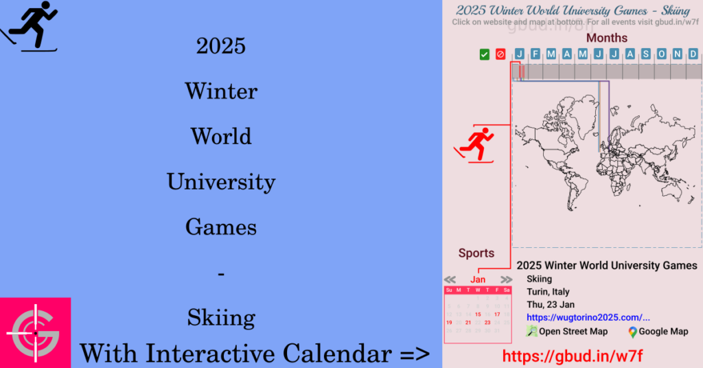 Sport event in 2025, 2025 Winter World University Games - Skiing