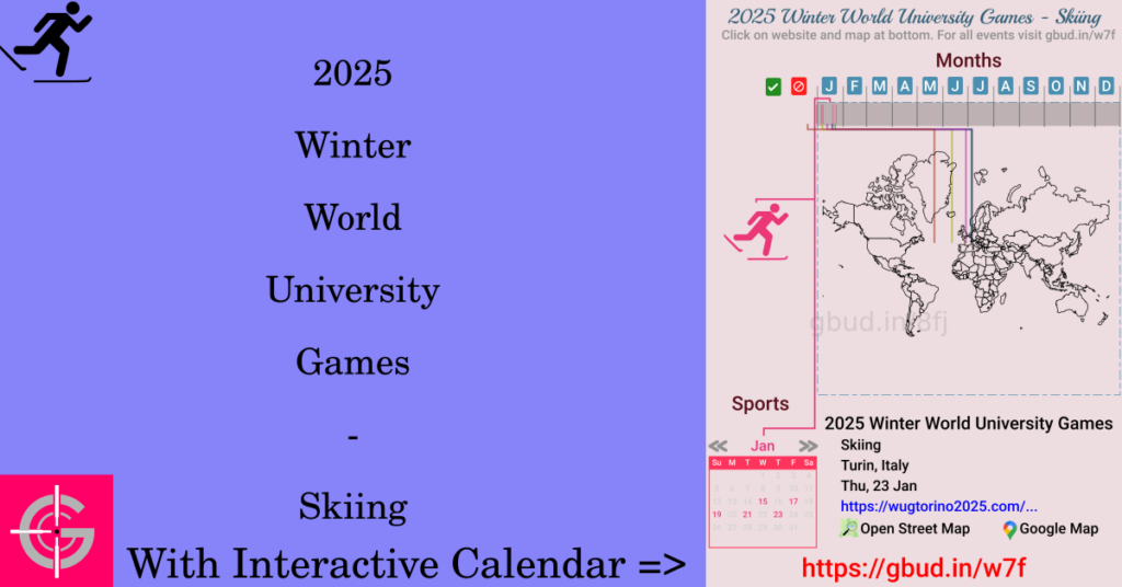 Sport event in 2025, 2025 Winter World University Games - Skiing