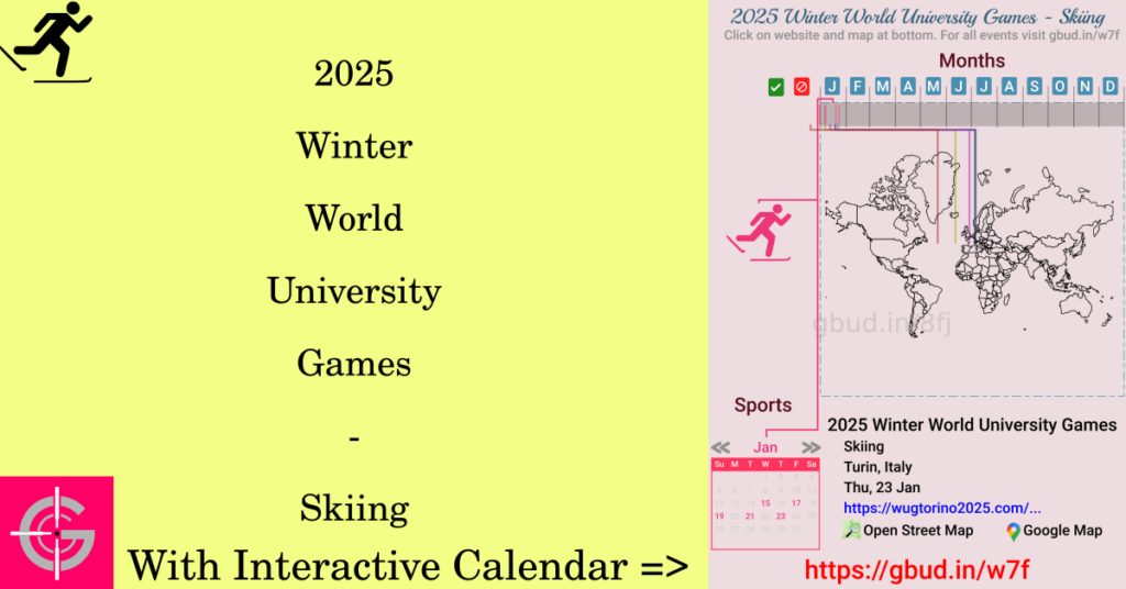 Sport event in 2025, 2025 Winter World University Games - Skiing