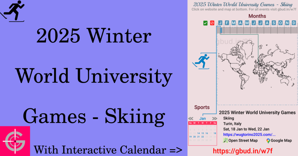 Sport event in 2025, 2025 Winter World University Games - Skiing