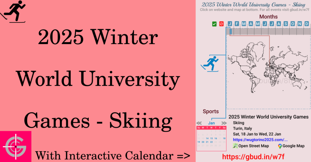 Sport event in 2025, 2025 Winter World University Games - Skiing