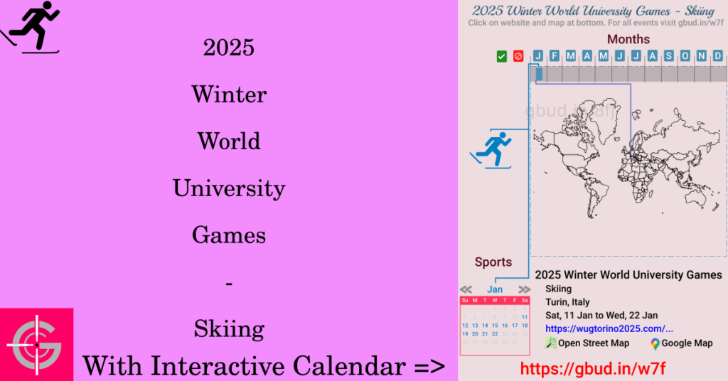 Sport event in 2025, 2025 Winter World University Games - Skiing