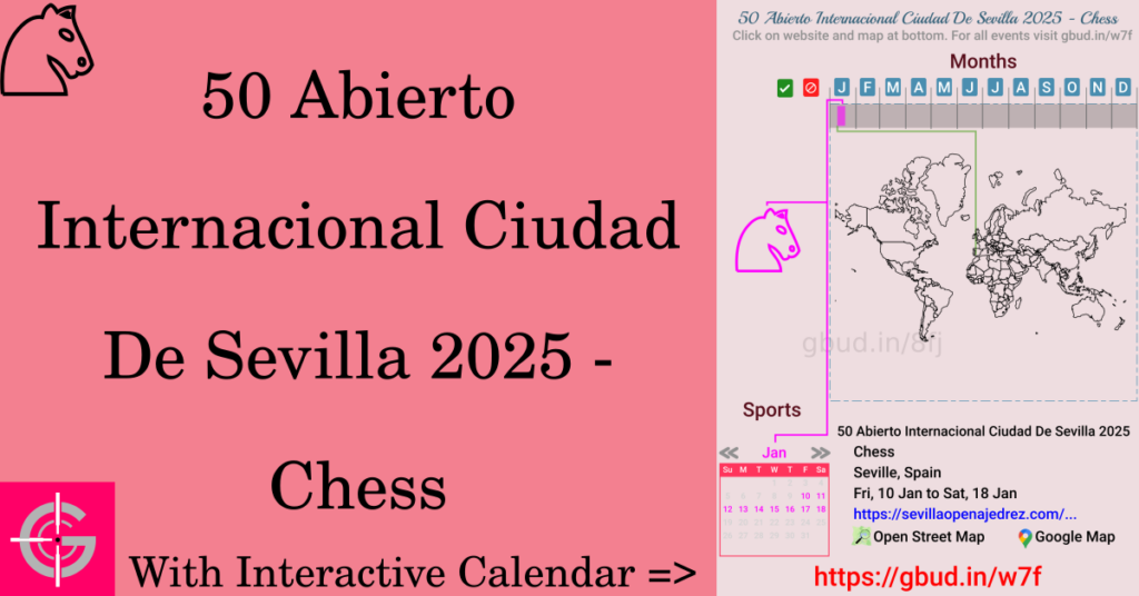 Sport event in 2025, 50 Abierto Internacional Ciudad De Sevilla 2025 - Chess