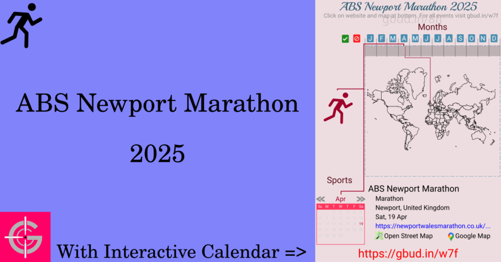 Sport event in 2025, ABS Newport Marathon 2025