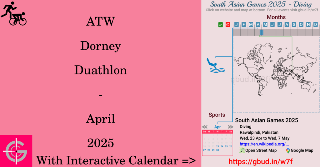 Sport event in 2025, ATW Dorney Duathlon - April 2025