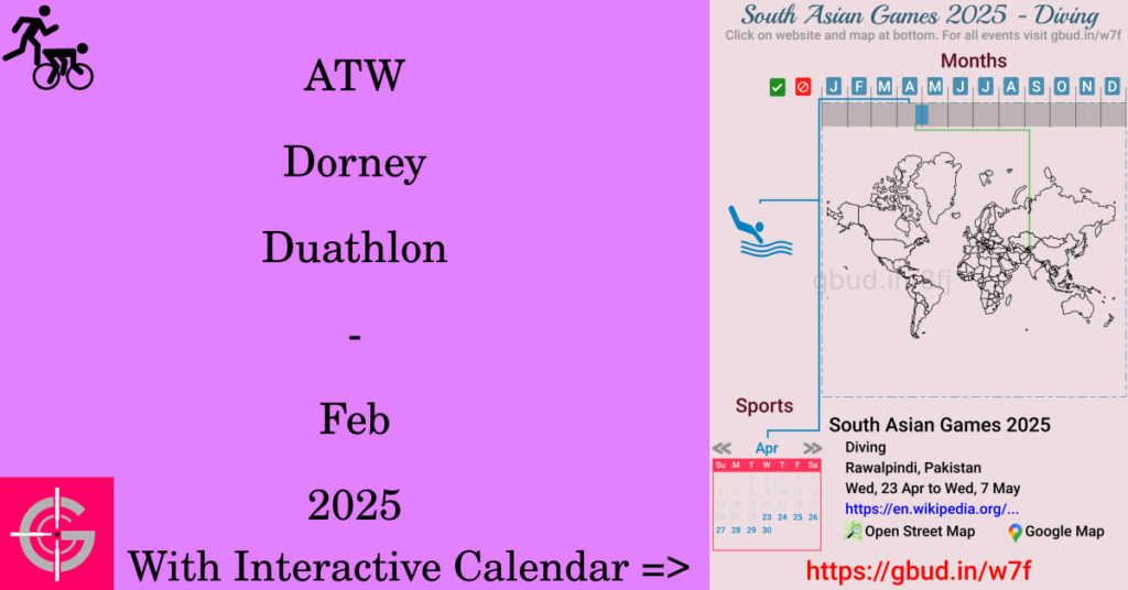 Sport event in 2025, ATW Dorney Duathlon - Feb 2025