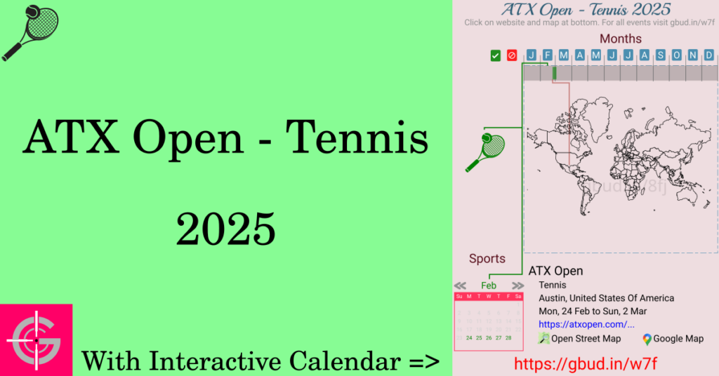 Sport event in 2025, ATX Open - Tennis 2025