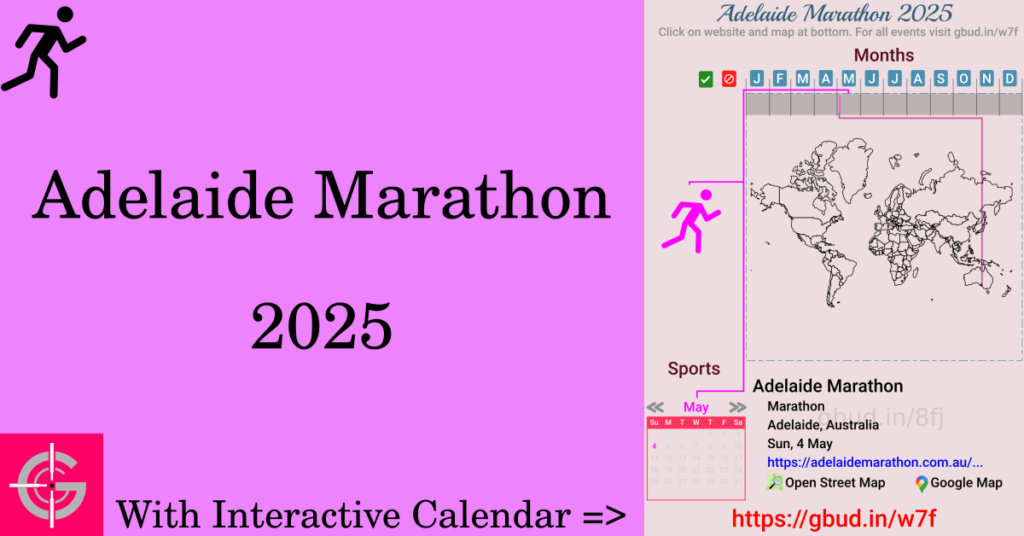 Sport event in 2025, Adelaide Marathon 2025