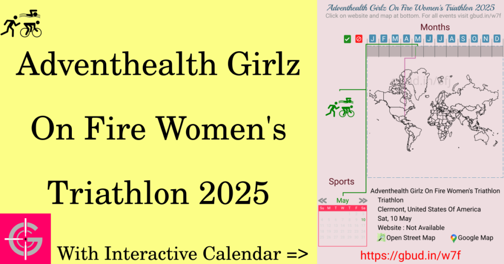 Sport event in 2025, Adventhealth Girlz On Fire Women's Triathlon 2025