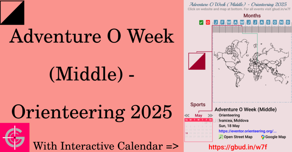 Sport event in 2025, Adventure O Week (Middle) - Orienteering 2025