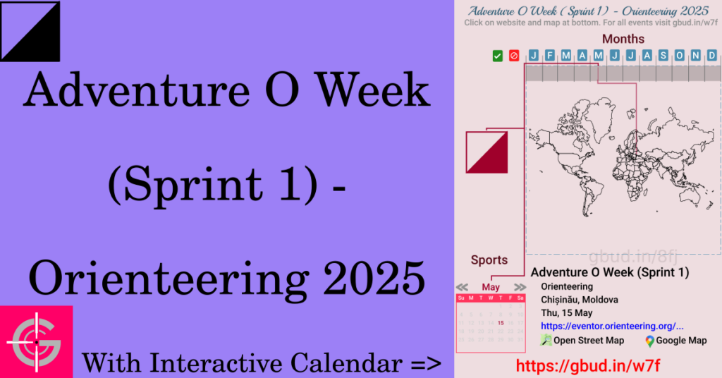 Sport event in 2025, Adventure O Week (Sprint 1) - Orienteering 2025