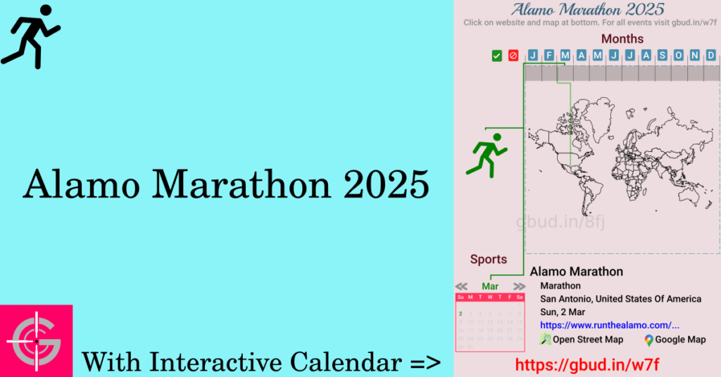 Sport event in 2025, Alamo Marathon 2025