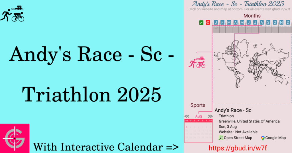 Sport event in 2025, Andy's Race - Sc - Triathlon 2025