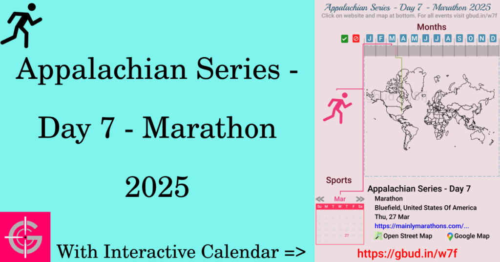 Sport event in 2025, Appalachian Series - Day 7 - Marathon 2025