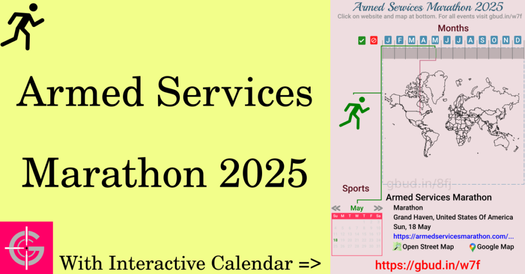 Sport event in 2025, Armed Services Marathon 2025