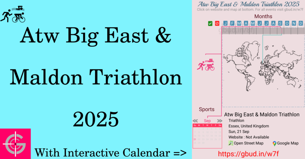 Sport event in 2025, Atw Big East & Maldon Triathlon 2025