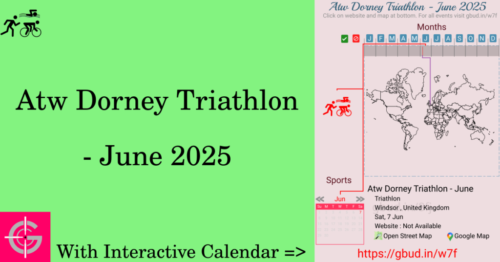 Sport event in 2025, Atw Dorney Triathlon - June 2025