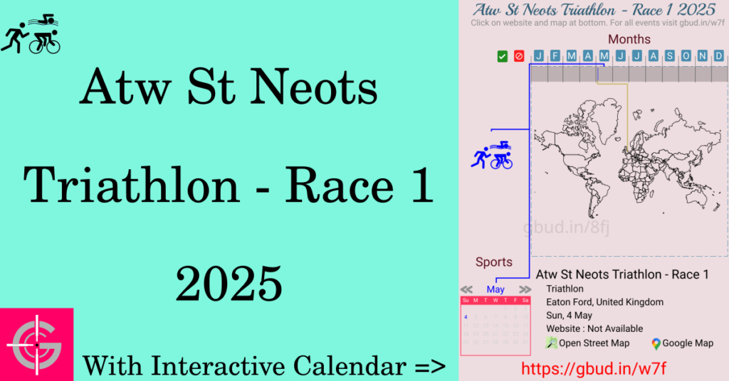 Sport event in 2025, Atw St Neots Triathlon - Race 1 2025