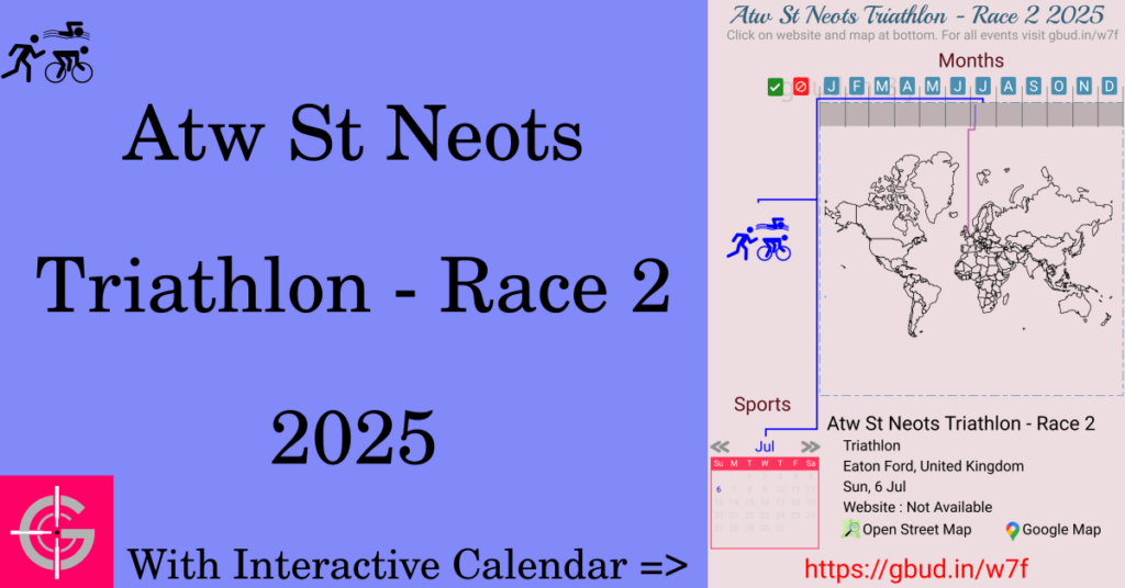 Sport event in 2025, Atw St Neots Triathlon - Race 2 2025