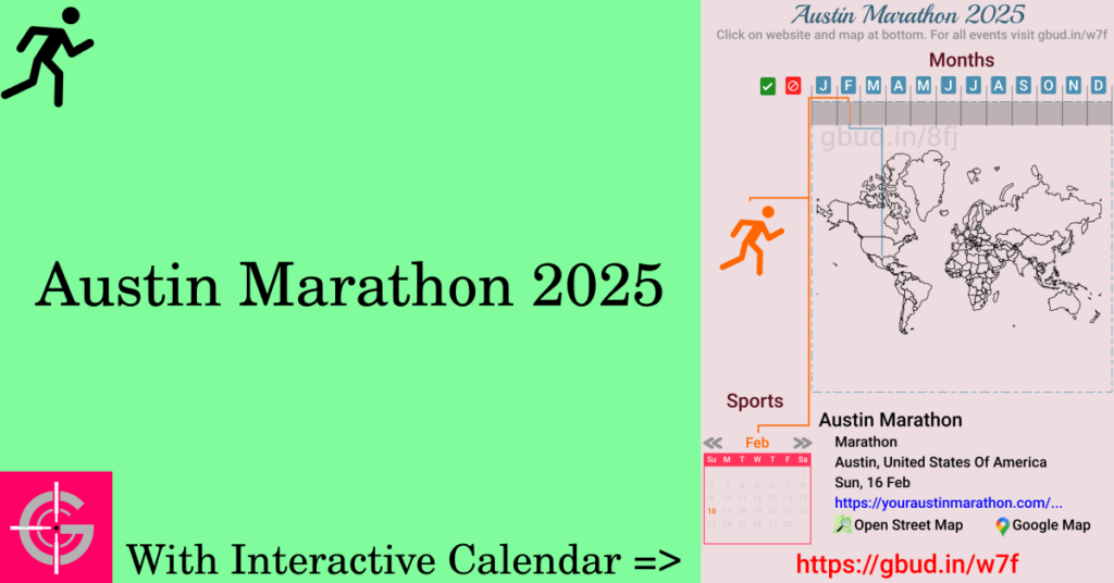 Sport event in 2025, Austin Marathon 2025