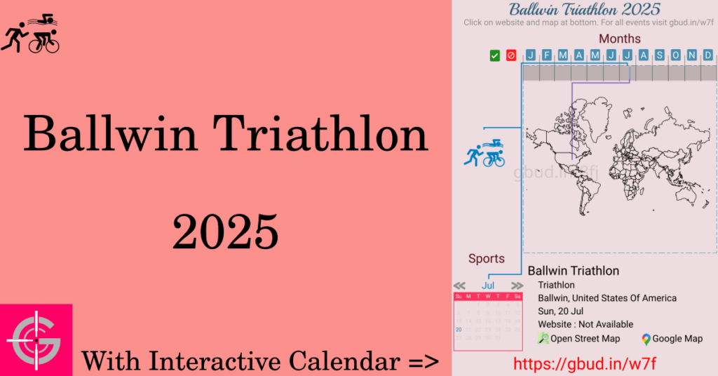 Sport event in 2025, Ballwin Triathlon 2025