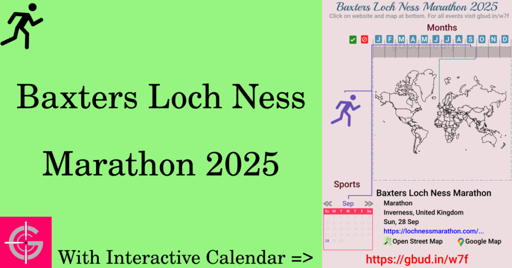 Sport event in 2025, Baxters Loch Ness Marathon 2025