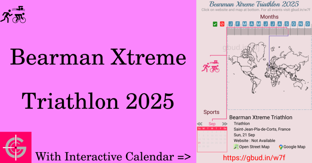 Sport event in 2025, Bearman Xtreme Triathlon 2025