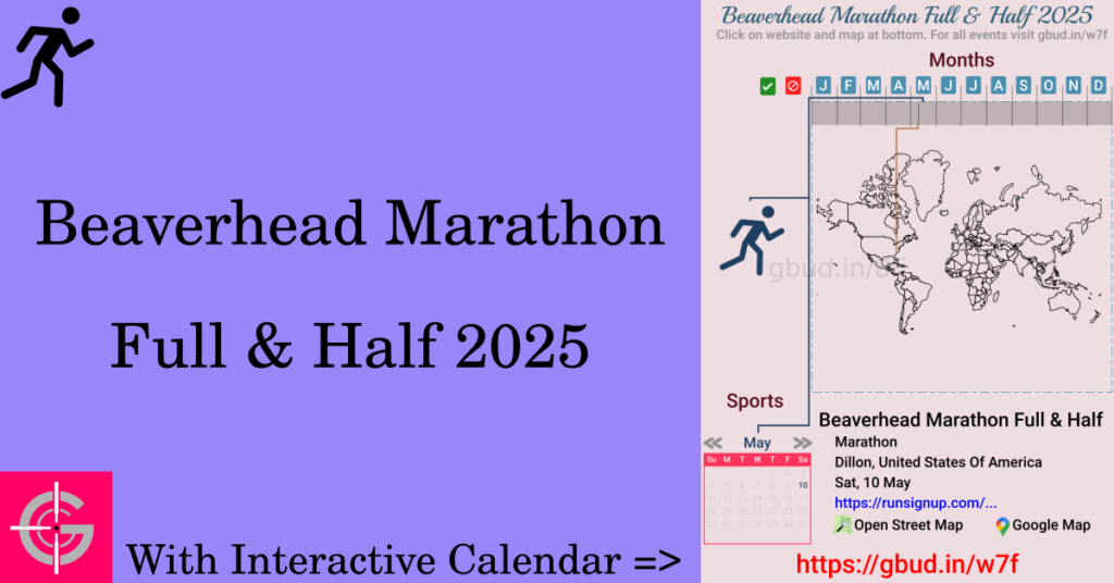 Sport event in 2025, Beaverhead Marathon Full & Half 2025