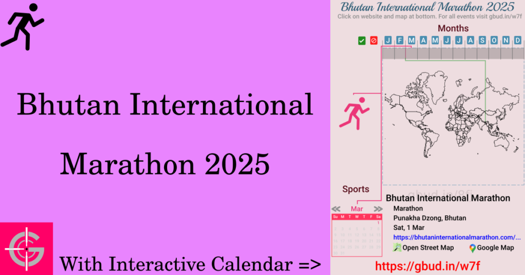 Sport event in 2025, Bhutan International Marathon 2025