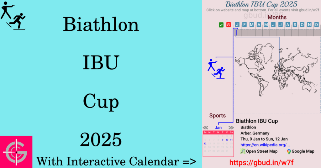 Sport event in 2025, Biathlon IBU Cup 2025