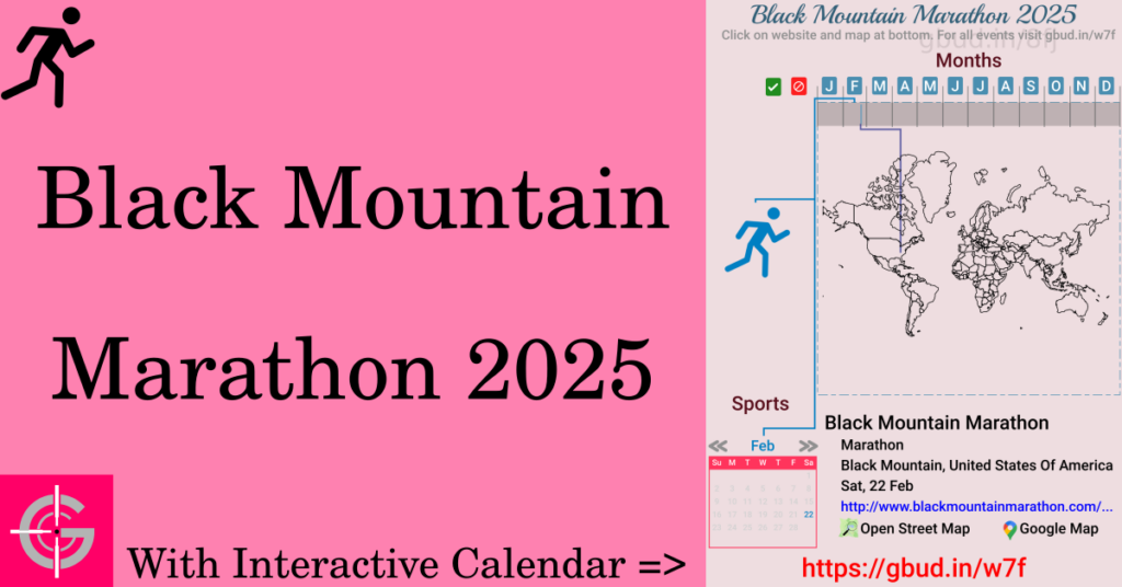 Sport event in 2025, Black Mountain Marathon 2025