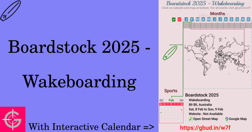 Sport event in 2025, Boardstock 2025 - Wakeboarding