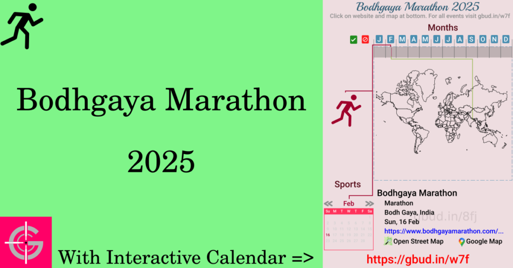 Sport event in 2025, Bodhgaya Marathon 2025